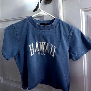 blue crop top from brandy melville